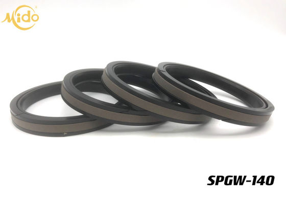 굴삭기 공기압실린더 피스톤 밀봉, SPGW 140 단동식 피스톤 밀봉 PTFE NBR