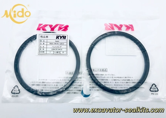 KYB HBY 수압 실린더 완충 반지 발굴기 교체 부품 - 120mm ID X 135.5mm OD X 5.8mm 두께 - 수압 시스템 유지 보수용 내구성 마모 반지